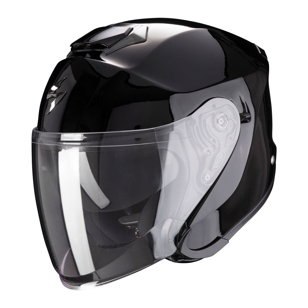 أسود لامع - SCORPIONمن سكوربيون EXO - S1 خوذة أكسوأس1 - BOOST BOX PERFORMANCE SCORPION EXOEXO - S1 - BLACK - 1