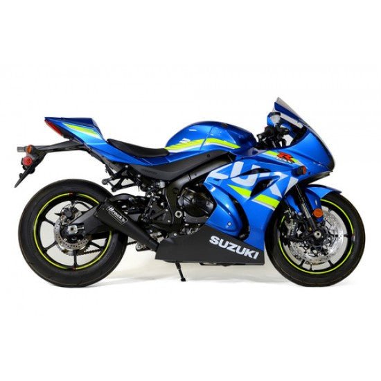 Brock’s Alien Head 2 14" Black Ceramic Muffler – Full Exhaust System for Suzuki GSX-R1000/R (2017–2025)