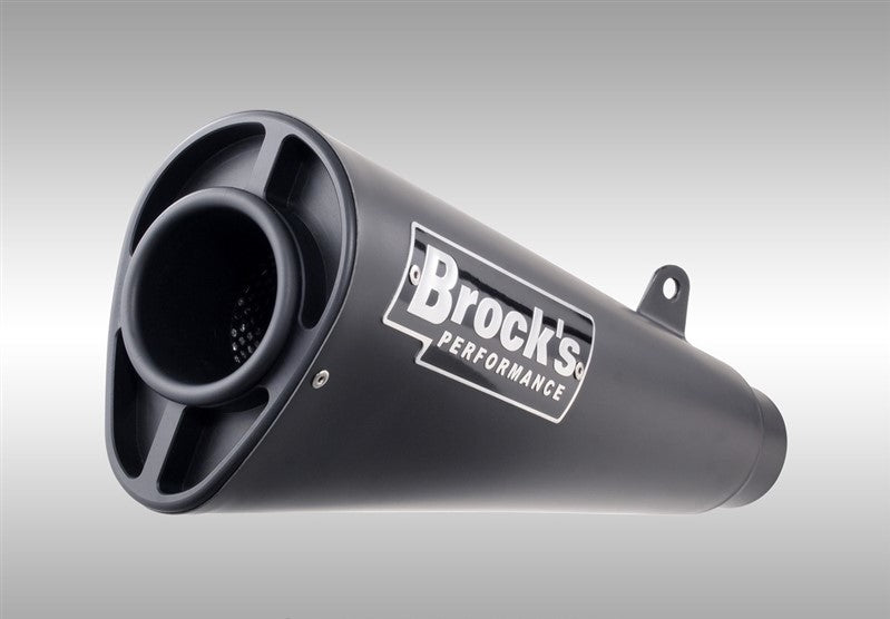 Brock’s Alien Head 2 14" Black Ceramic Muffler – Full Exhaust System for Suzuki GSX-R1000/R (2017–2025)