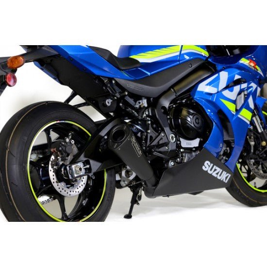 Brock’s Alien Head 2 14" Black Ceramic Muffler – Full Exhaust System for Suzuki GSX-R1000/R (2017–2025)