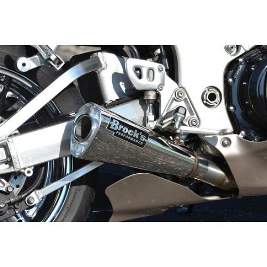 Brock’s Alien Head 2 Full Exhaust with 14" Muffler – Suzuki Hayabusa 1999–2025