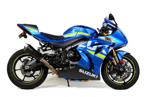 Brock’s Predator Full System for GSX-R1000/R – Electro-Black Stainless Muffler and Lightweight Design