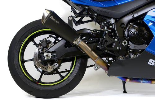 Brock’s Predator Full System for GSX-R1000/R – Electro-Black Stainless Muffler and Lightweight Design