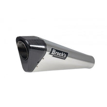 تحميل الصورة في عارض المعرض ، Brock’s Penta-Carbon 15&quot; Polished Muffler – Full Exhaust System for Suzuki Hayabusa (1999–2025)