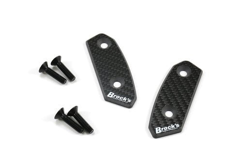 Mirror Block Off Plate Set Carbon Fiber GSX-R1000/R (17-25) and GSX-8R (2024)