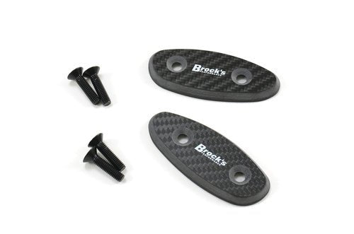 Mirror Block Off Plate Set Carbon Fiber Suzuki Hayabusa (99-20)