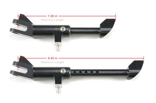 Black Adjustable BrockSTAND Kickstand for Suzuki GSX-R1000/R (2017–2025) – Lightweight Billet Aluminum by Brock’s Performance