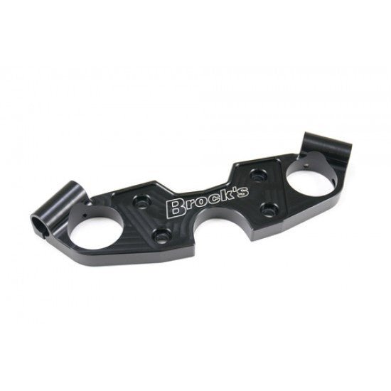 Brock’s Front-End Lowering Clamp for Suzuki Hayabusa 2008–2020 – Black CNC Billet