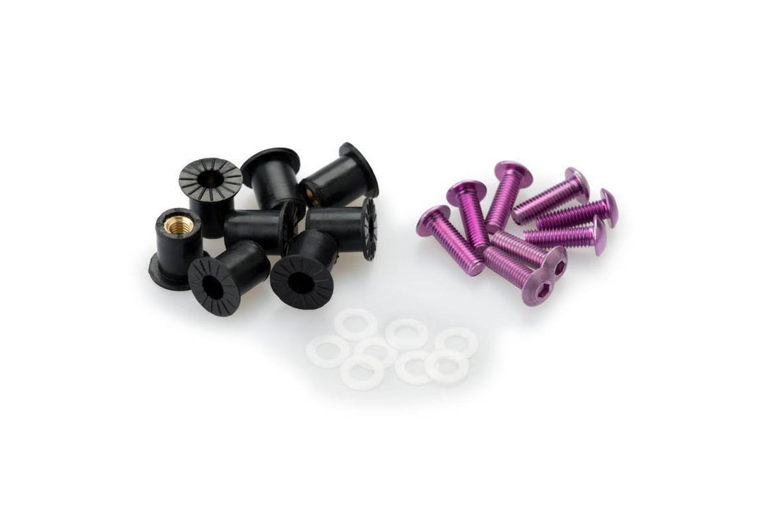 بيوق طقم 8حبات مسامير الزجاجة الأمامية - BOOST BOX PERFORMANCE Puig Hi - Tech Parts0957L