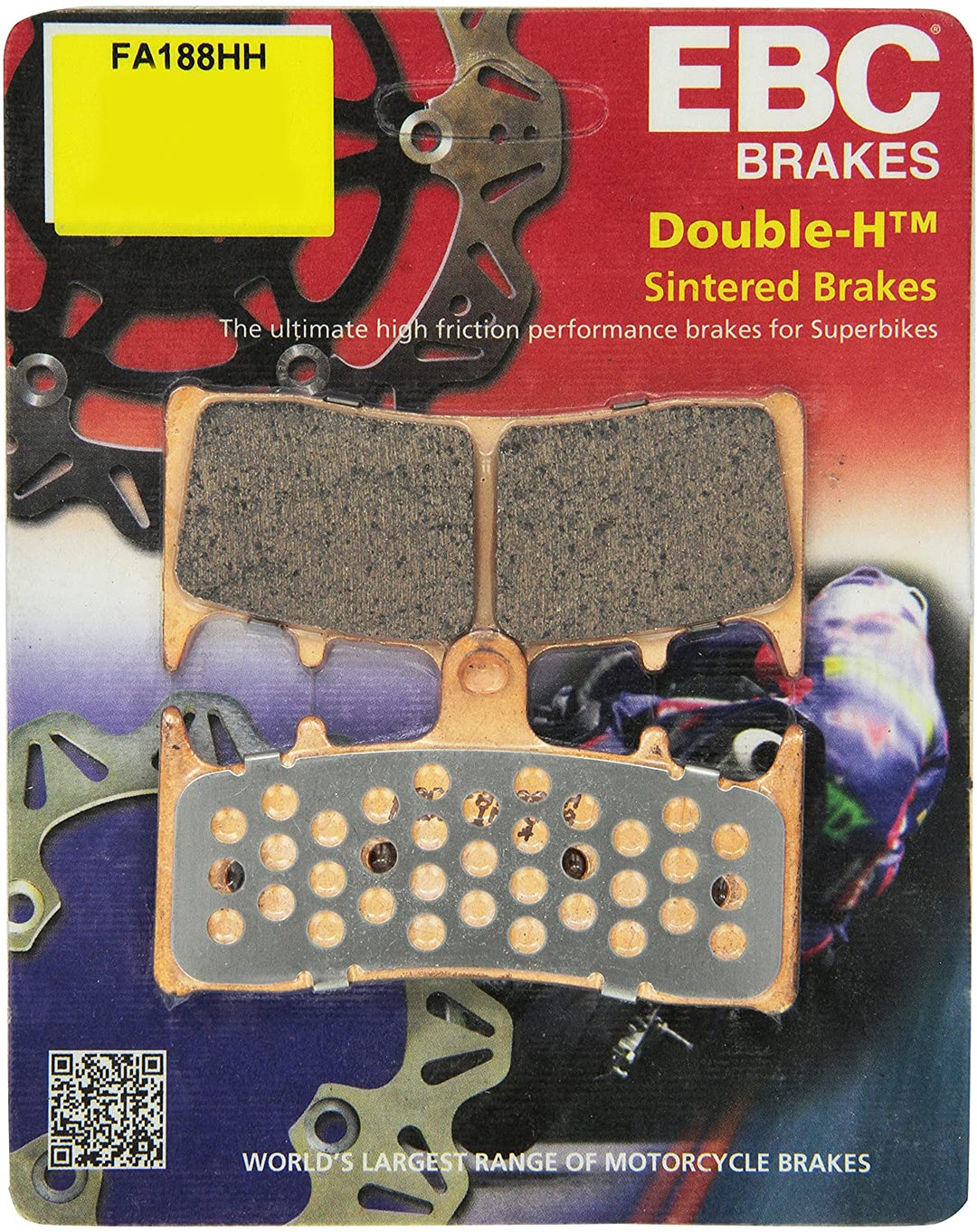 FA188HH إي بي سي فحمات أمامية دابل إتش سينتراد بادس - BOOST BOX PERFORMANCE EBC BrakesFA188 HH