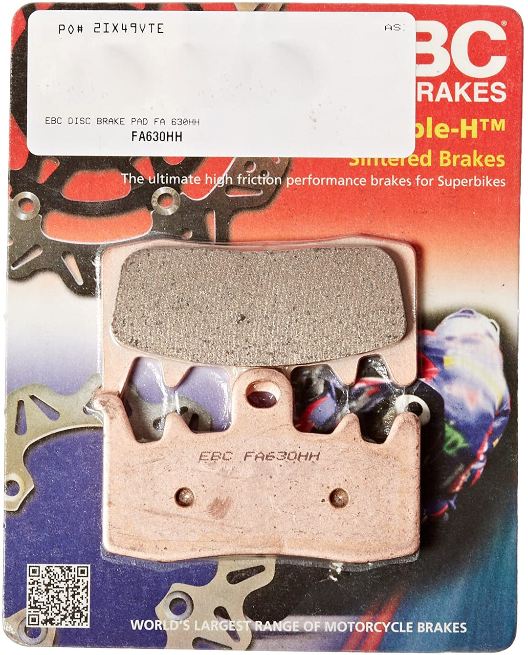 FA630HH إي بي سي فحمات أمامية دابل إتش سينتراد بادس - BOOST BOX PERFORMANCE EBC BrakesFA630HH