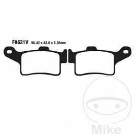 FA631HH إي بي سي فحمات خلفية دابل إتش سينتراد بادس - BOOST BOX PERFORMANCE EBC BrakesFA631 HH