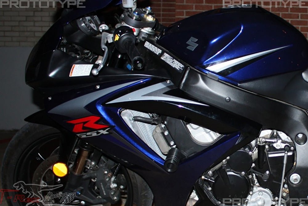 GSX - R 600/750 (06 - 10) T - REX من تيركس No Cut Frame Sliders مجموعة واقيات الهيكل بدون تخريم - BOOST BOX PERFORMANCE T - Rex RacingN59 - 6