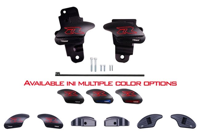 GSX - R 600/750 (11 - 20) T - REX من تيركس No Cut Frame Sliders مجموعة واقيات الهيكل بدون تخريم - BOOST BOX PERFORMANCE T - Rex RacingN59 - 11BL