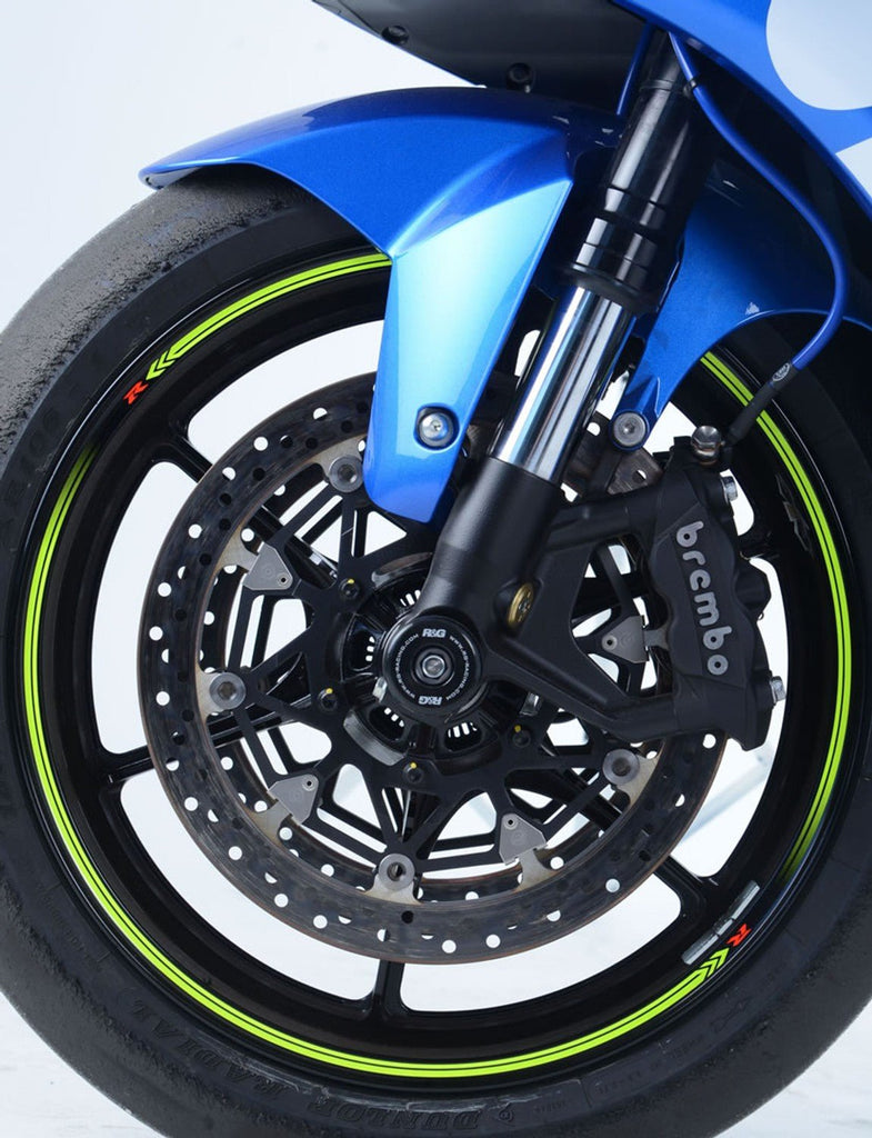 (GSX - R1000/R '09 - 24) أر&جي حماية وسط العجلة الأمامية سوزوكي - BOOST BOX PERFORMANCE R&G_RacingFP0112BK