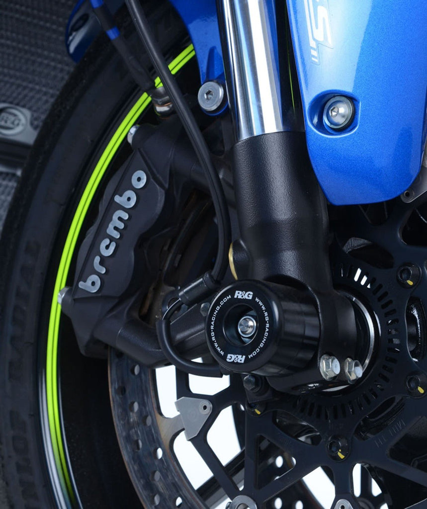 (GSX - R1000/R '09 - 24) أر&جي حماية وسط العجلة الأمامية سوزوكي - BOOST BOX PERFORMANCE R&G_RacingFP0112BK