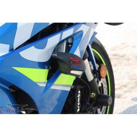 GSX - R1000R (17 - 21) T - REX من تيركس No Cut Frame Sliders مجموعة واقيات الهيكل بدون تخريم - BOOST BOX PERFORMANCE T - Rex RacingN59 - 17BLK