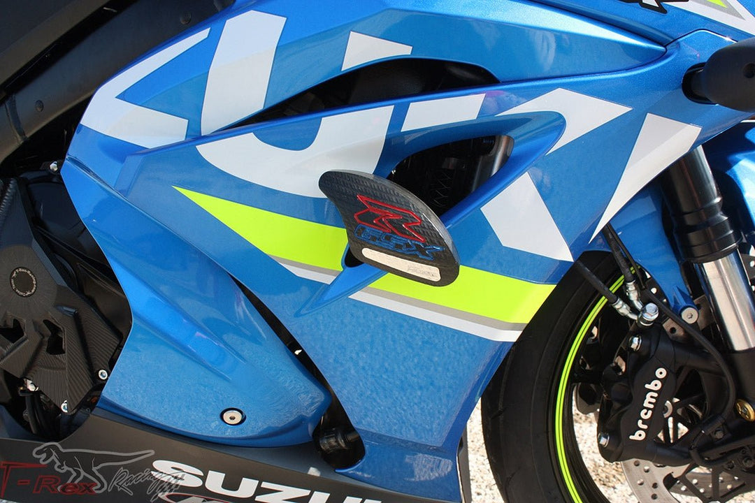 GSX - R1000R (17 - 21) T - REX من تيركس No Cut Frame Sliders مجموعة واقيات الهيكل بدون تخريم - BOOST BOX PERFORMANCE T - Rex RacingN59 - 17BLK
