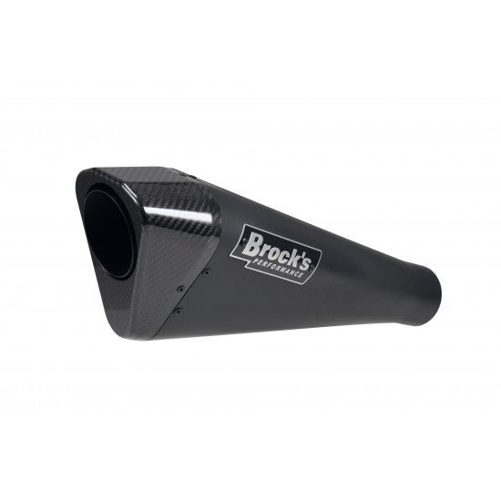 Brock’s Penta-Carbon 15" Full Exhaust System for Suzuki Hayabusa Gen 3 (2022–2025) – Black Ceramic Muffler with Carbon Fiber Endcap