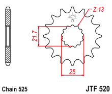 تحميل الصورة في عارض المعرض ، JTF520 (525)جي تي ترس أمامي بديل من الفولاذ الطبيعي - BOOST BOX PERFORMANCE JT SprocketJTF520 - 16