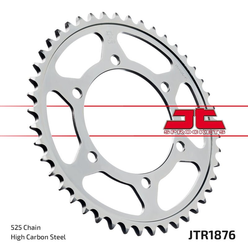 JTR1876 (525) جي تي ترس خلفي من الفولاذ الطبيعي - BOOST BOX PERFORMANCE JT SprocketJTR1876 - 43