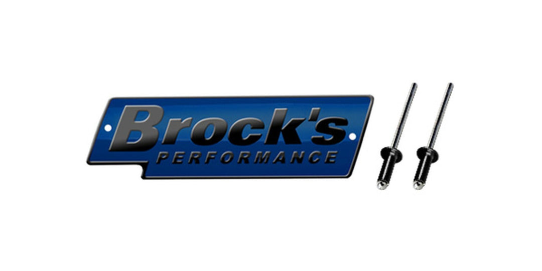 لوحة شعار بروكس مقاس 4 بوصة (تشمل المسامير) - BOOST BOX PERFORMANCE Brock’s PerformanceLP364978