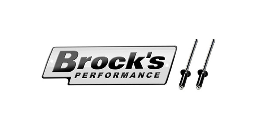 لوحة شعار بروكس مقاس 4 بوصة (تشمل المسامير) - BOOST BOX PERFORMANCE Brock’s PerformanceLP365004