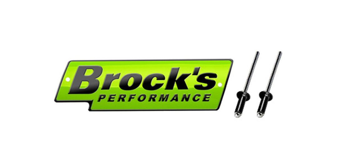 لوحة شعار بروكس مقاس 4 بوصة (تشمل المسامير) - BOOST BOX PERFORMANCE Brock’s PerformanceLP365082