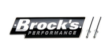 تحميل الصورة في عارض المعرض ، Brock’s Performance Logo Plate 5.5in – Black with Silver Letters