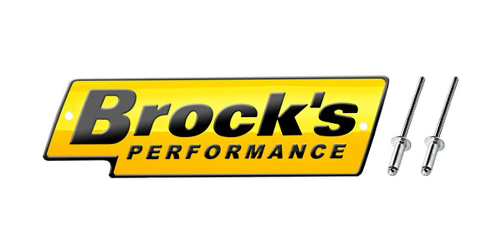 Brock’s Performance Logo Plate 5.5in – YELLOW with BLACK Letters