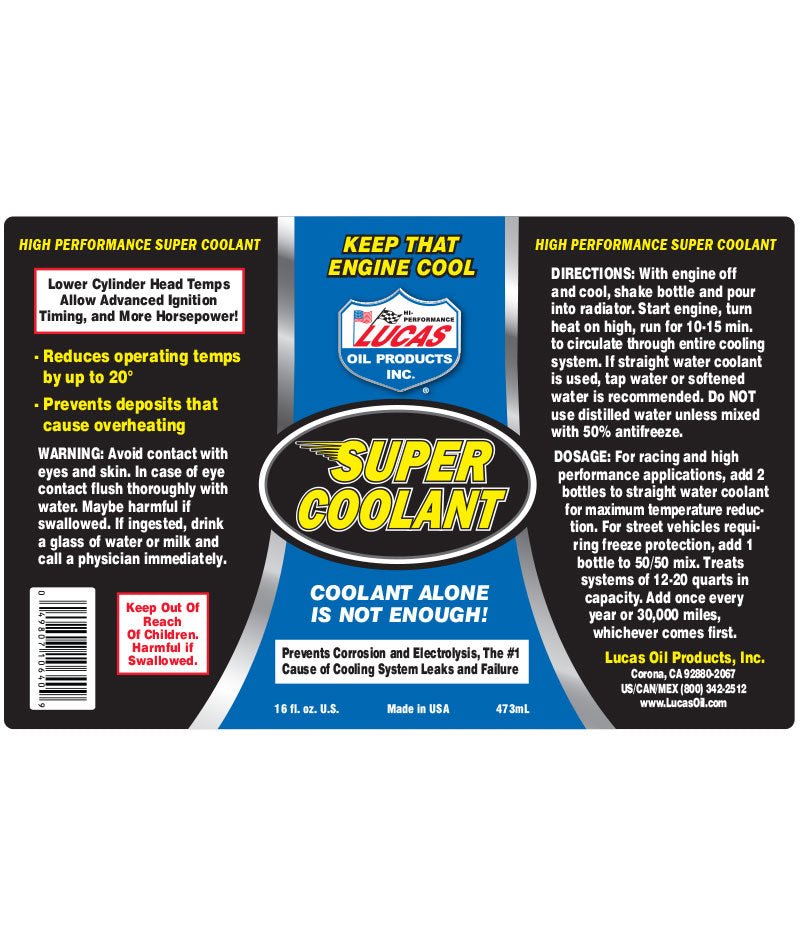 لوكاس ماء نظام تبريد - ممتاز - BOOST BOX PERFORMANCE Lucas Oil049807806408