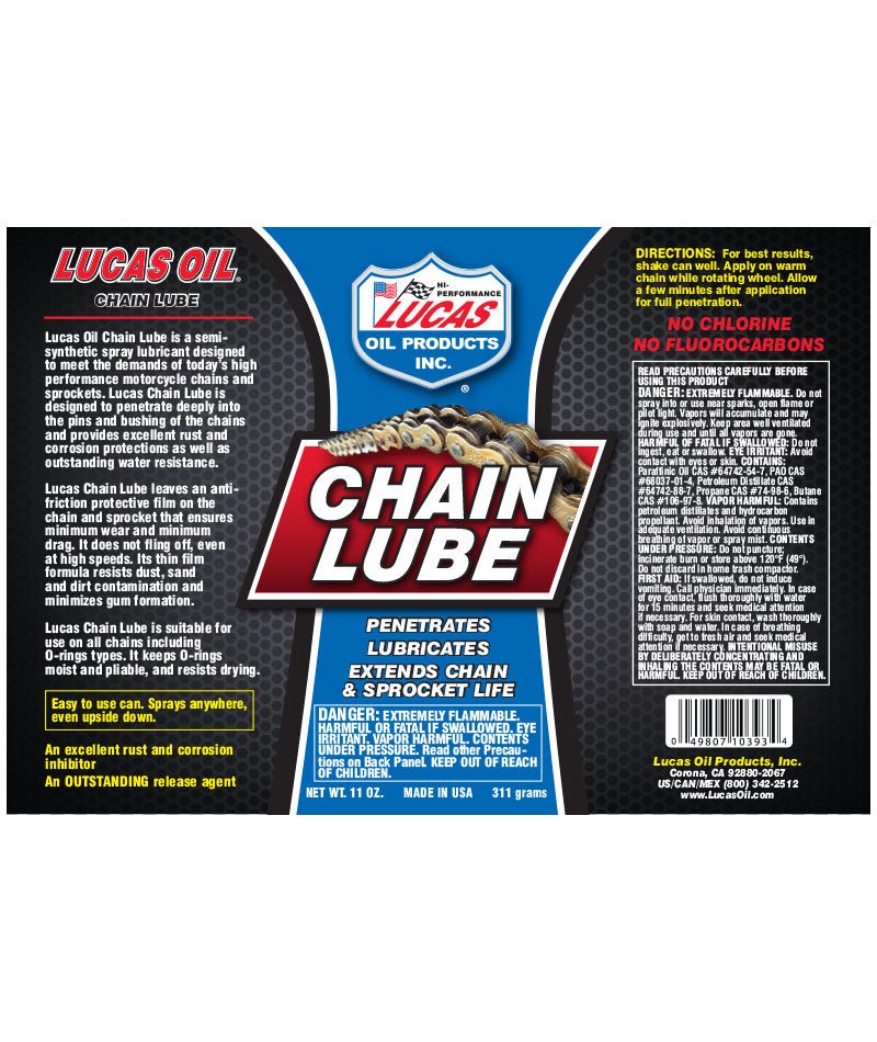 لوكاس مشحم جنزير شفاف - BOOST BOX PERFORMANCE Lucas Oil049807103934