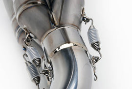 Polished TiWinder Full Exhaust System by Brock’s for Suzuki Hayabusa – 4-2-1 Side Exit with 18” Muffler and Titanium Construction