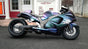 تحميل الصورة في عارض المعرض ، Brock’s TiWinder Blue Titanium Exhaust System for Suzuki Hayabusa (1999–2025) – Side Exit with Elliptical Megaphone
