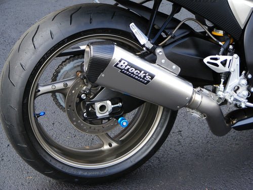 Brock’s CT Single Full Titanium Exhaust System with 16” Muffler – Fits Suzuki Hayabusa 2008–2020