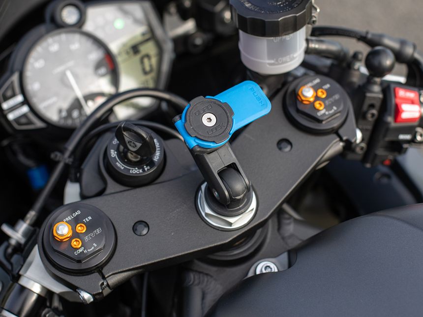 Quad Lock من كواد لوك Fork Stem Mount حامل جوال بقاعدة فتح - BOOST BOX PERFORMANCE Quad LockQLM - FSM