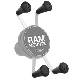 رام إكس - كريب أربعة أغطية مطاطية سوداء - BOOST BOX PERFORMANCE RAM® MountsRAP - UN - CAP - 4U